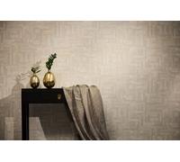 As Creation Bricoflor Non-Woven Wallpaper, Pattern Wallpaper, Oriental In Beige, Cream - 10,05 X 0,53 M