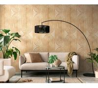 As Creation Bricoflor Non-Woven Wallpaper, Pattern Wallpaper, Retro, Geometric In Beige, Yellow, Orange - 1,59 X 2,8 M