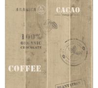 As Creation Bricoflor Non-Woven Wallpaper, Pattern Wallpaper, Wood Effect, Vintage In Brown, Black, Anthracite, White - 10,05 X 0,53 M