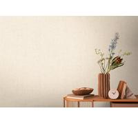 Livingwalls Cosmopolitan 791096 Non-Woven Wallpaper with Textile Structure in Beige, Cream - Plain Wallpaper 10.05 m x 0.53 m