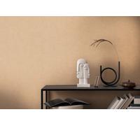 As Creation Bricoflor Non-Woven Wallpaper, Plain Wallpaper In Beige - 10,05 X 0,53 M