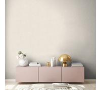 As Creation Bricoflor Non-Woven Wallpaper, Plain Wallpaper In Beige, Cream - 10,05 X 0,53 M
