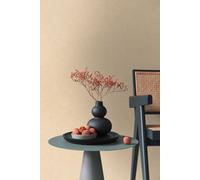 As Creation Bricoflor Non-Woven Wallpaper, Plain Wallpaper In Beige, Yellow - 10,05 X 0,53 M