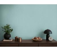 As Creation Bricoflor Non-Woven Wallpaper, Plain Wallpaper In Blue, Pastell - 10,05 X 0,53 M