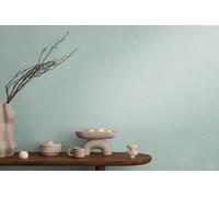 Livingwalls CosmoLiving Textured Non-Woven Wallpaper in Blue, Green, Brown - 10,05 x 0,53 m Solid Colour Wallpaper by Cosmopolitan - 790672