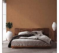 As Creation Bricoflor Non-Woven Wallpaper, Plain Wallpaper In Brown, Orange, Terracotta - 10,05 X 0,53 M