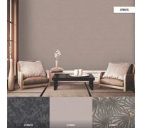 As Creation Bricoflor Non-Woven Wallpaper, Plain Wallpaper In Brown, Silver, Taupe - 10,05 X 0,53 M