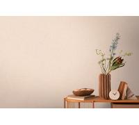 Livingwalls Non-Woven Wallpaper with Textile Texture in Pink, Beige, Green - Plain Wallpaper 10.05m x 0.53m Design by Cosmopolitan - 790666