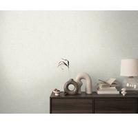 As Creation Bricoflor Non-Woven Wallpaper, Plain Wallpaper In Cream, Gold, White - 10,05 X 0,53 M