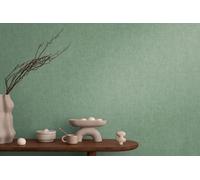 Livingwalls CosmoLiving Textured Non-Woven Wallpaper in Green - 10,05 x 0,53 m Solid Colour Wallpaper by Cosmopolitan - 791101