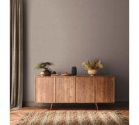 As Creation Bricoflor Non-Woven Wallpaper, Plain Wallpaper In Grey - 10,05 X 0,53 M