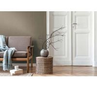 As Creation Bricoflor Non-Woven Wallpaper, Plain Wallpaper In Grey, Green - 10,05 X 0,53 M