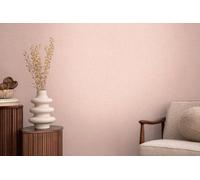 As Creation Bricoflor Non-Woven Wallpaper, Plain Wallpaper In Pink - 10,05 X 0,53 M