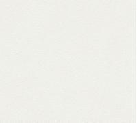 As Creation Bricoflor Non-Woven Wallpaper, Plain Wallpaper In White - 10,05 X 0,53 M