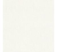 As Creation Bricoflor Non-Woven Wallpaper, Plain Wallpaper In White - 10,05 X 0,53 M