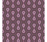 As Creation Bricoflor Non-Woven Wallpaper, Retro Wallpaper, Geometric In Black, Anthracite, Violet - 10,05 X 0,53 M