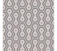 As Creation Bricoflor Non-Woven Wallpaper, Retro Wallpaper, Geometric In Grey, Pink - 10,05 X 0,53 M