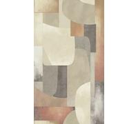 As Creation Bricoflor Non-Woven Wallpaper, Retro Wallpaper, Geometric, Scandinavian In Beige, Brown, Grey - 8,80 X 0,53 M