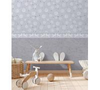 As Creation Bricoflor Non-Woven Wallpaper, Spotty & Polka Dot Wallpaper In Grey, White - 10,05 X 0,53 M