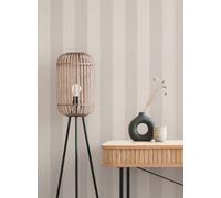 As Creation Bricoflor Non-Woven Wallpaper, Striped Wallpaper In Beige - 10,05 X 0,53 M