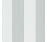 As Creation Bricoflor Non-Woven Wallpaper, Striped Wallpaper In White - 10,05 X 0,53 M