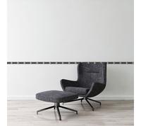 As Creation Bricoflor Off White And Black Baroque Wallpaper Border Black And White Monochrome 5.00 X 0.05 M