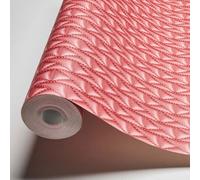 As Creation Bricoflor Patterned Wallpaper In Red Wallpaper With Cushion Effect Unicolour Wallpaper With Graphic Pattern 10.05 X 0.53 M