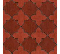 As Creation Bricoflor Stone Tile Effect Wallpaper In Black, Grey, Red Washable Strippable Non-Woven Modern Wallpaper 10.05 X 0.53 M