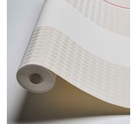 As Creation Bricoflor Stripe Wallpaper Great For The Bedroom Beige Patterned Wallpaper With Lettering 10.05 X 0.53 M