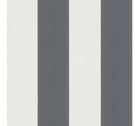 As Creation Bricoflor Striped Grey White Modern Fabric Design Non-Woven Wallpaper Washable Strippable Vinyl Wallpaper 10.05 X 0.53 M