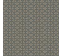 As Creation Bricoflor Taupe Wallpaper With Gold Geometric Pattern Dark Purple Grey Gold Wallpaper In Geometric Style 10.05 X 0.53 M