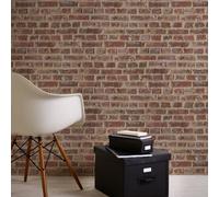 As Creation Bricoflor Urban Red Brick Wall Effect Wallpaper Paper Printed Wallpaper In Brown 10.05 X 0.53 M