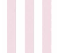 A.S. Création Striped Wallpaper Little Love Non-Woven Wallpaper 10.05 m x 0.53 m Pink White Made in Germany 381482 38148-2