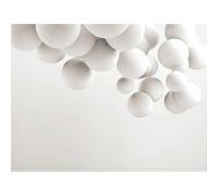 As Creation Bricoflor White And Grey Circle Wallpaper Non Woven Wall Coverings Peel And Stick Wallpaper Ideal For Living Room 2.80 X 3.72 M