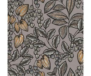 As Creation Brown Toned Wallpaper Leaf And Flower Design Wallpaper In Earthy Brown Tones , Graphic Non-Woven Wallpaper