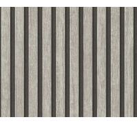 Non-woven wallpaper AS Creation Scandi wood look gray black 39109-2 (2,83£/1qm)