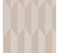 AS Creation COSMO Living Graphic Groove Beige Wallpaper 79086-1 - Metallic