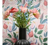White Botanical Vinyl Wallpaper Cosmopolitan Paste The Wall AS Creation