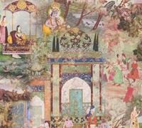 A.S. Création Oriental Dream Flowery Non-Woven Wallpaper 10.05 m x 0.53 m Green Orange Yellow Made in Germany 381741 381741