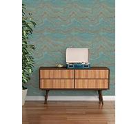 As Creation Elements Blue Metallic Non Woven Wallpaper One Colour