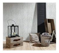 AS Creation Forest Pattern Wood Tree Metallic Pearl Motif Embossed Wallpaper (Green White 300942)