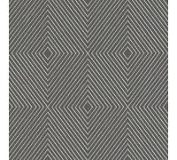 Modern Geometric Diamond Squares Funky Grey Gunmetal Black Charcoal Wallpaper