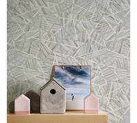 AS Creation Geometric Wallpaper Metallic Textured Apex Triangles Trellis Diamond