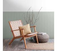 AS Creation Green Classic Wood Wallpaper - 5m x 106cm - Dado Wall Panel Vinyl - Textured Wood Slats - Living Room & Bedroom