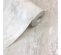 AS Creation Havana White Distressed Industrial Metallic Wallpaper 32651-4