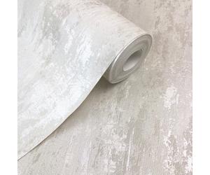 AS Creation Havana White Distressed Industrial Metallic Wallpaper 32651-4