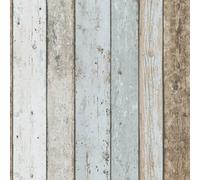As Creation Il Decoro Wood Effect Beige Blue Brown Wallpaper 899927
