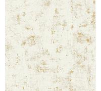 AS Creation Industrial Concrete Effect Textured Wallpaper in Metallic Gold AS Creation Metallic Gold