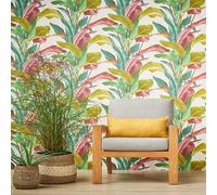 AS Creation Leaf Leaves Trail Wallpaper Textured Vinyl Multicolour Cream 37862-1