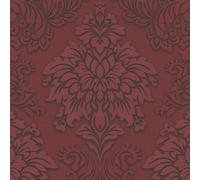 AS Creation Lizzy London Baroque Textured Wallpaper in Red AS Creation Red